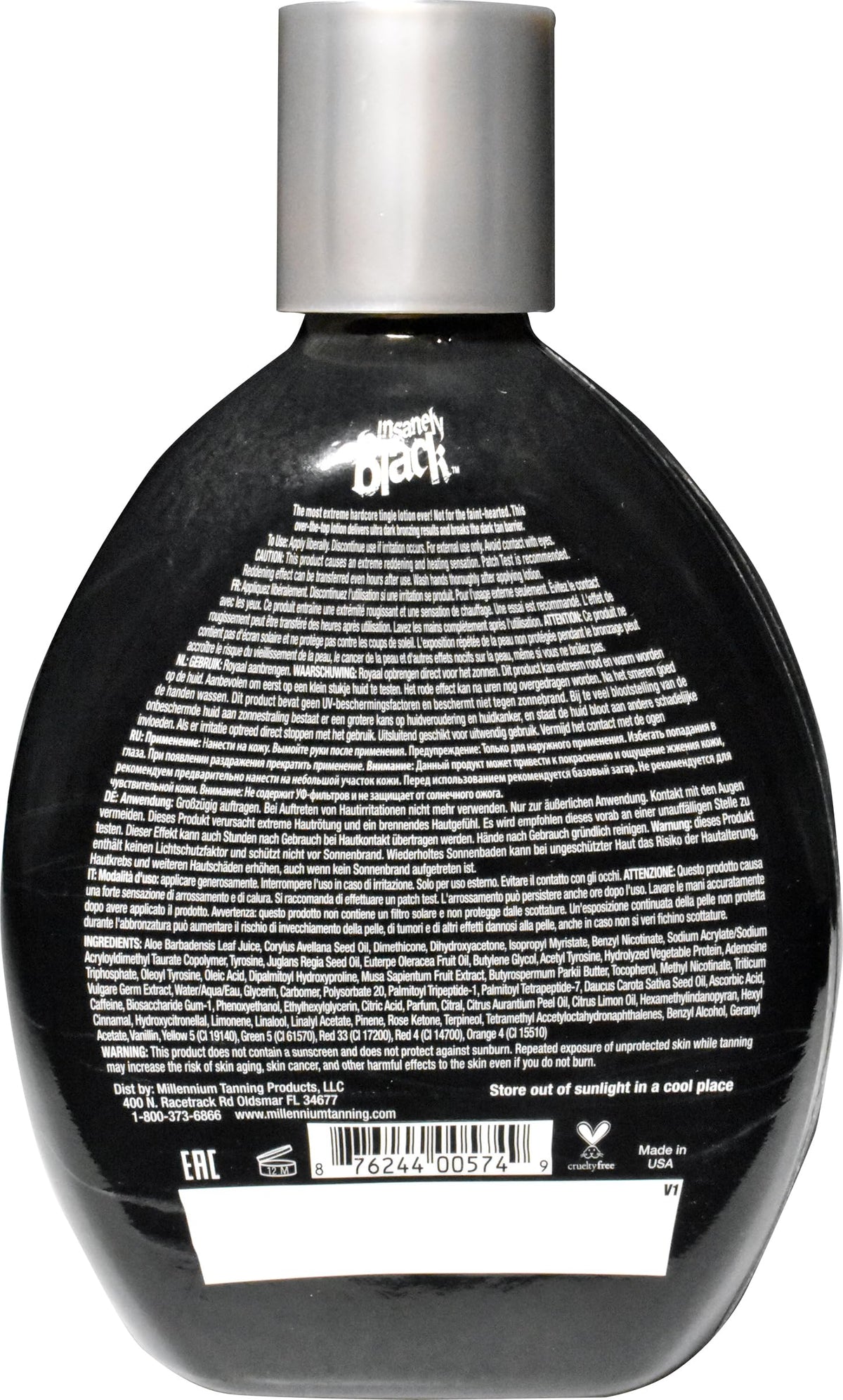 Millennium Tanning applying on arm, even coverage and blended benefit