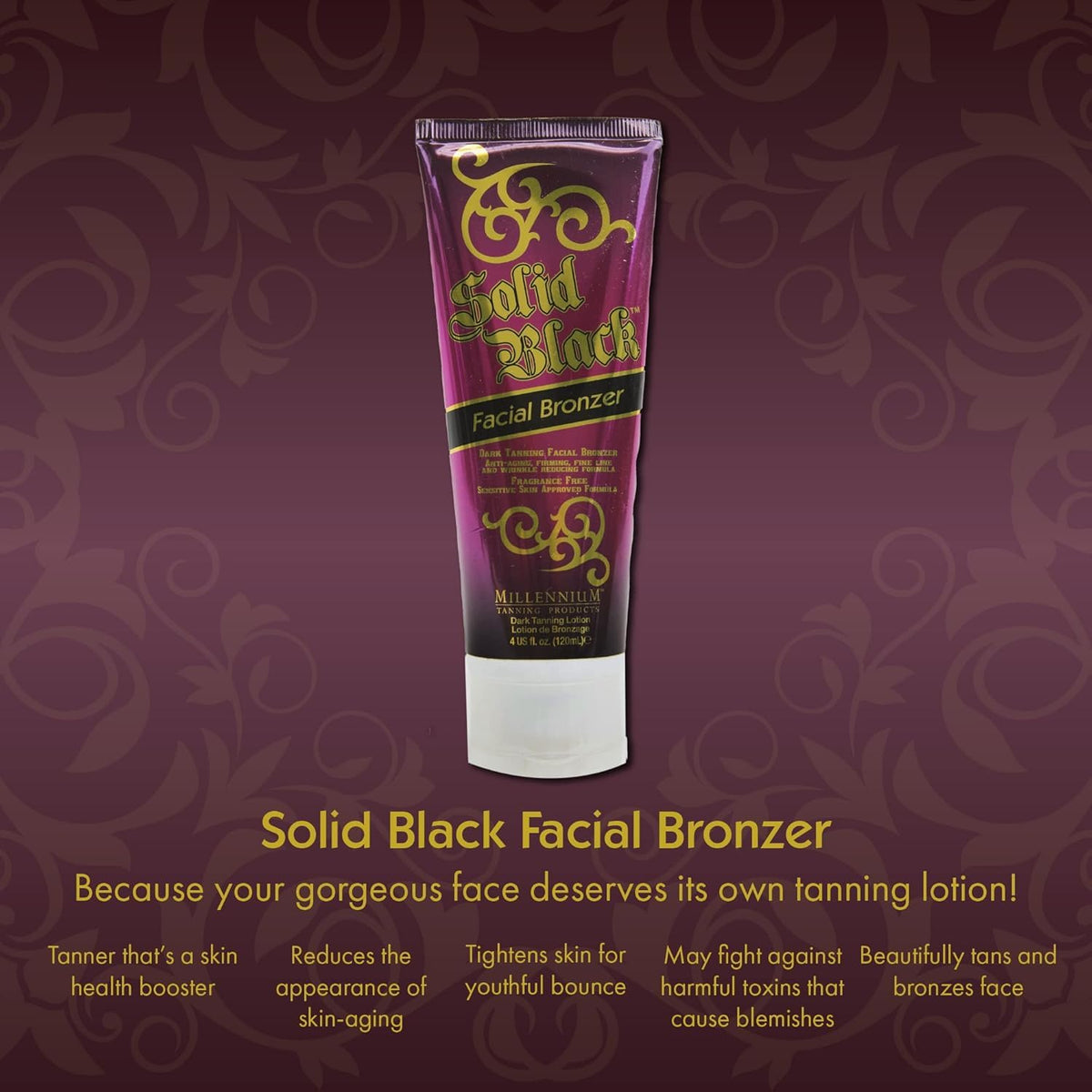 Millennium Tanning applying with fingers to cheek demonstrates precise facial coverage and natural finish