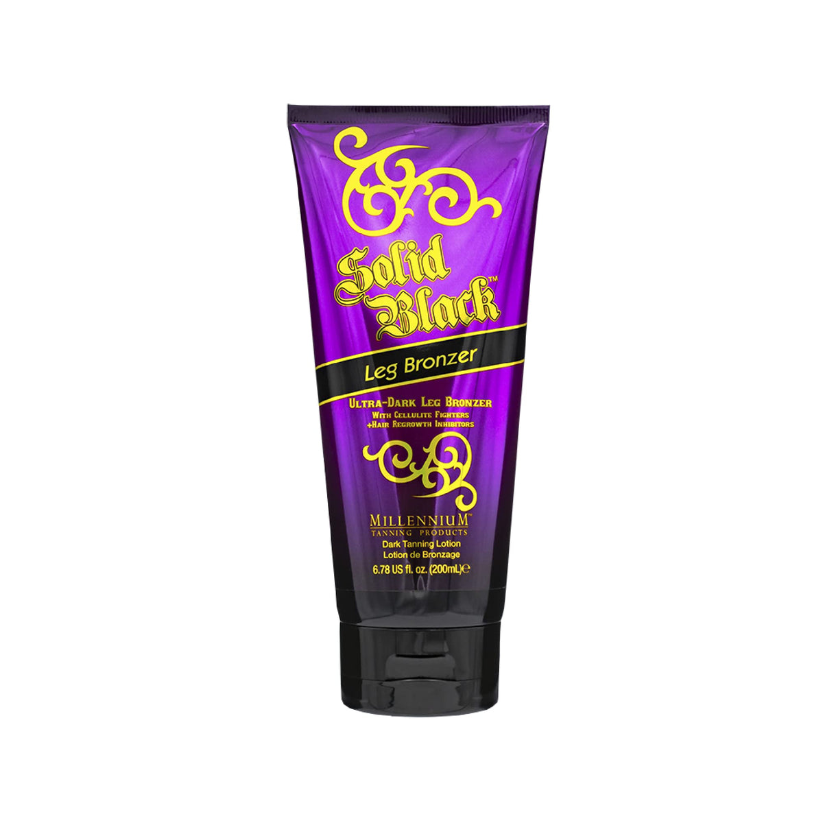 Millennium Tanning front packaging showing product and benefits