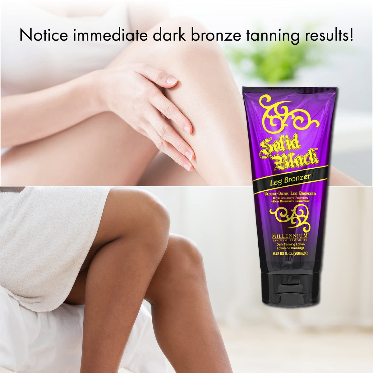 Millennium Tanning botanical ingredients close-up for nourishing formula