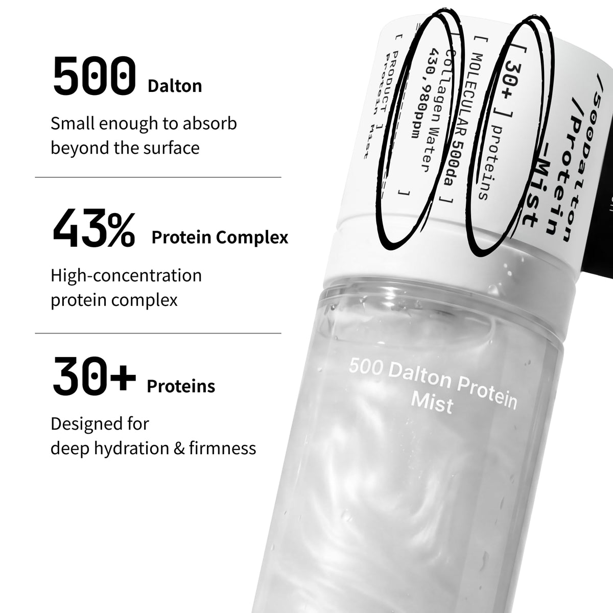 millimilli ingredients visual focused on 30 peptides for firming