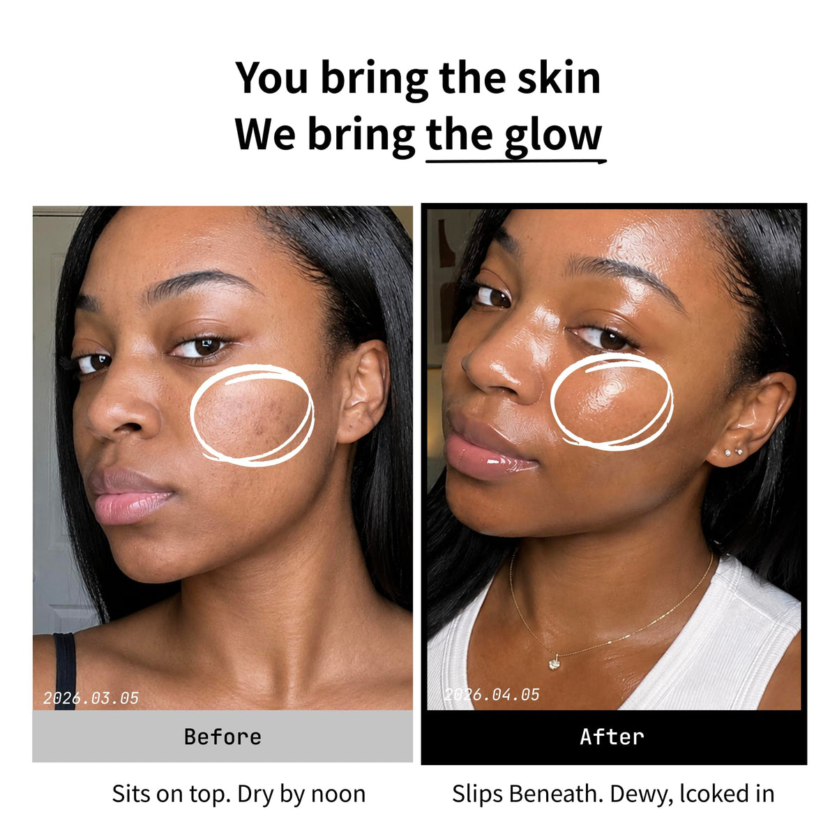 millimilli texture droplet highlighting lightweight hydrating formula