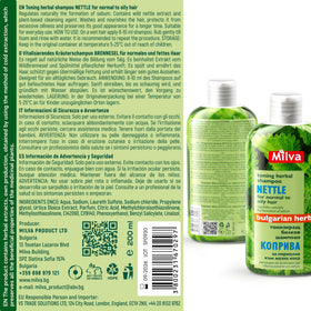 Nettle plant extract close-up highlighting Milva botanical ingredient benefits