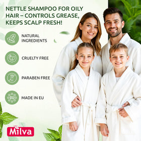 Milva back label detail displaying ingredients and directions
