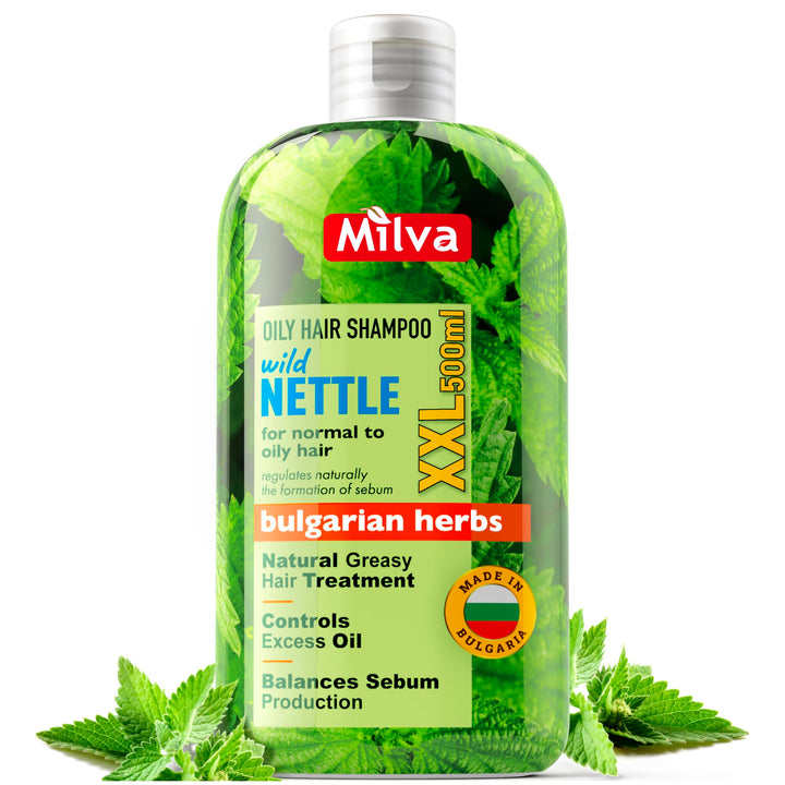 Milva front bottle view showing clarifying shampoo benefits