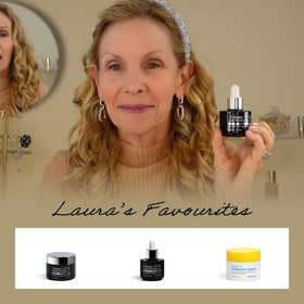 mimmua! applying serum to cheek to demonstrate targeted plumping benefit