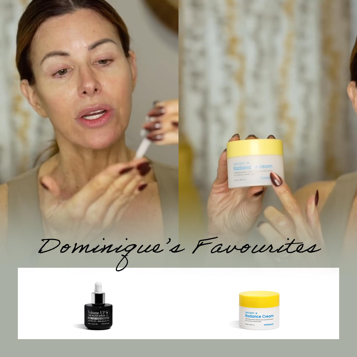 mimmua! close-up label emphasizing Volufiline concentration for fuller-looking skin
