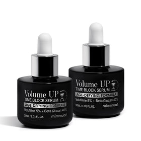 mimmua! front packaging shot showing dual 30ml vials and product benefits
