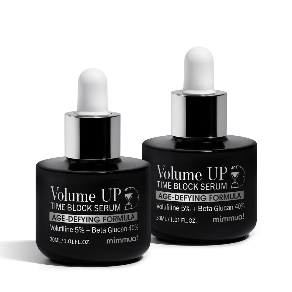 mimmua! front packaging shot showing dual 30ml vials and product benefits