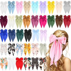 Mimorou front packaging showing 36 multicolor satin bows for variety
