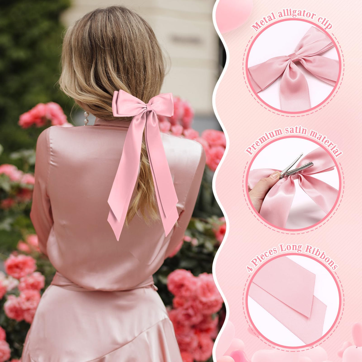 Mimorou metal alligator clip detail showing sturdy grip and secure hold on hair