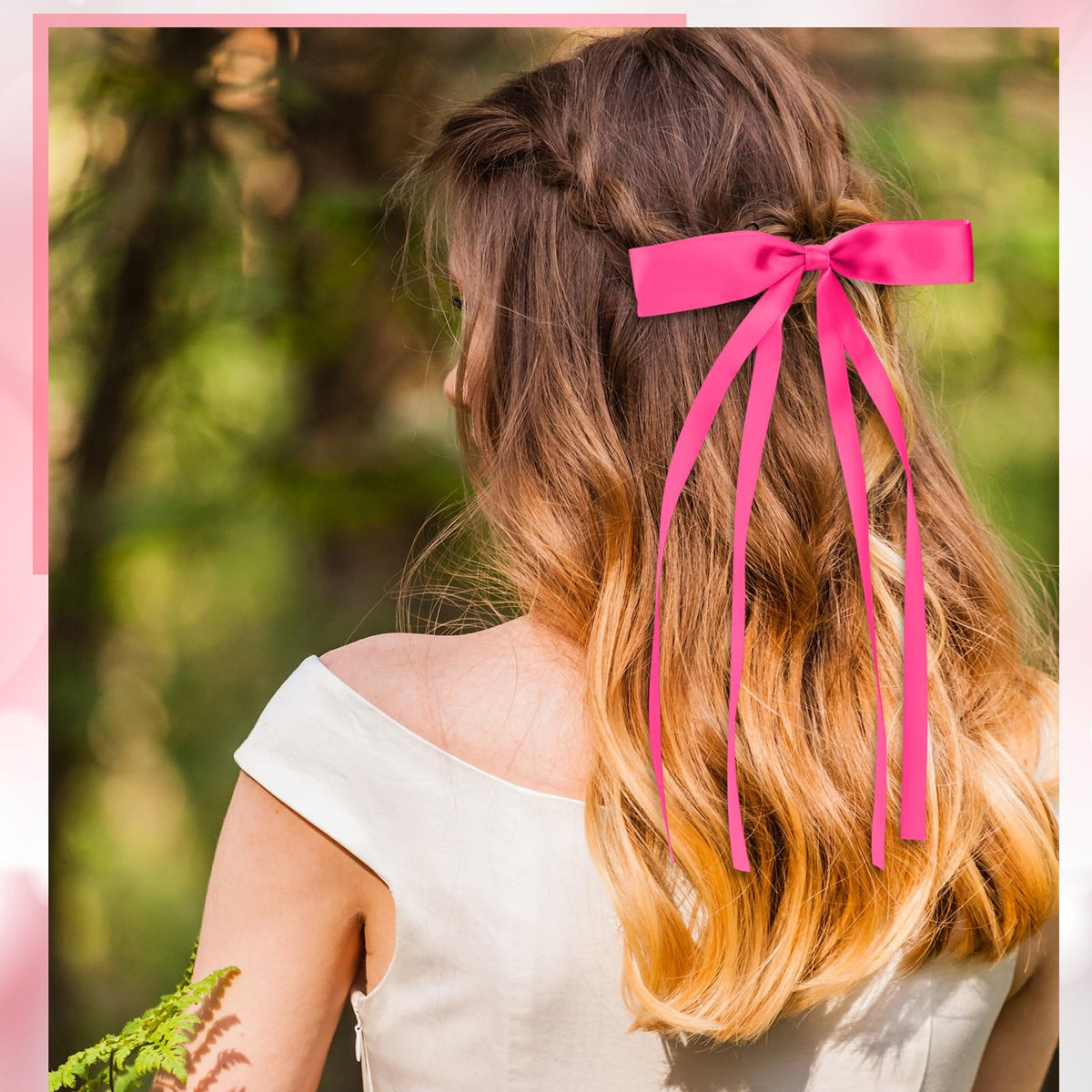 Mimorou bow held in hand showing true size and wearable scale benefit