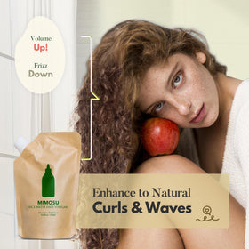 mimosu ingredients rice water and apple cider vinegar highlighting clarifying benefit
