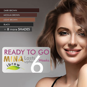 MinaiBrow ingredient label highlighting aloe vera and jojoba conditioning benefits