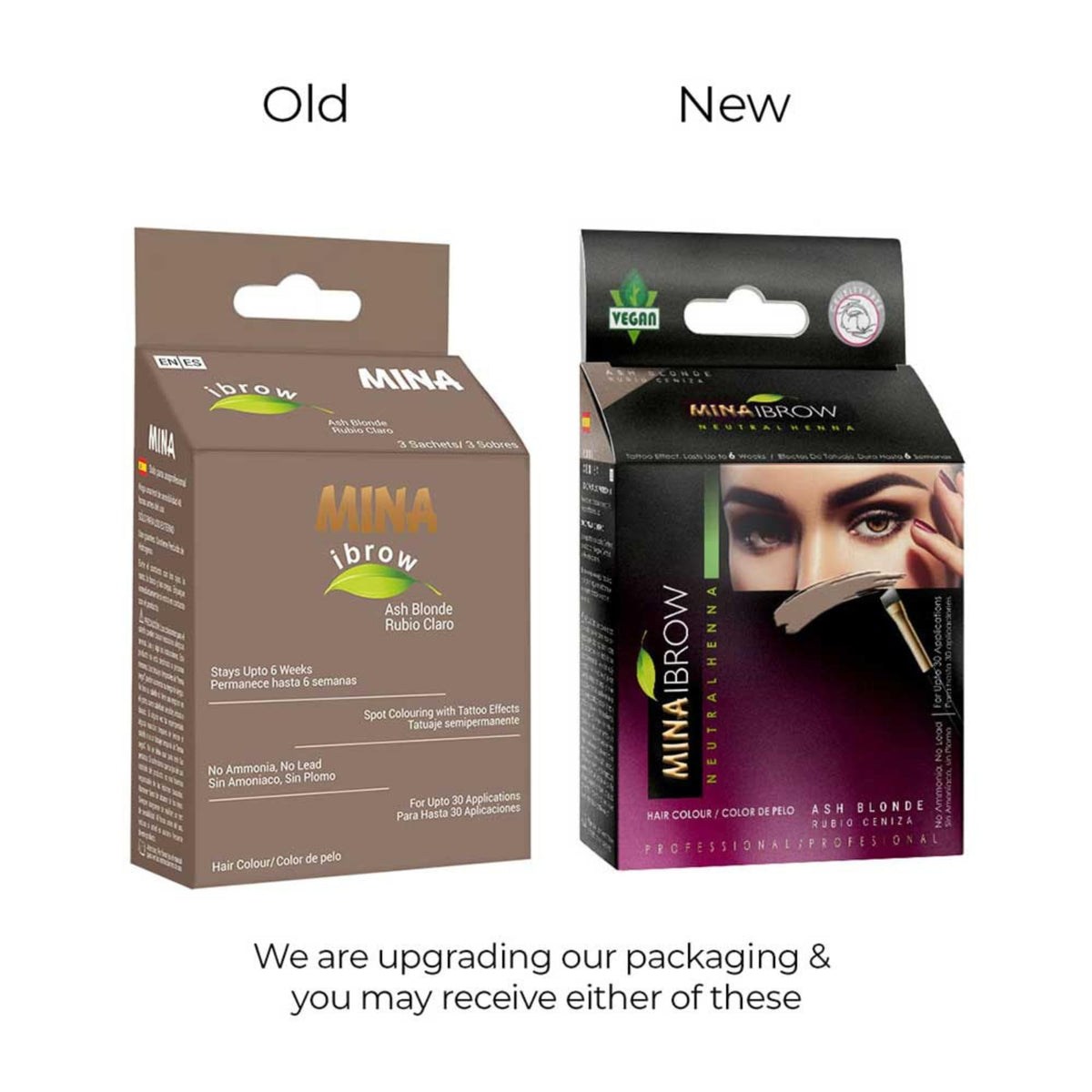 MinaiBrow open kit contents with tools and sachets for easy use