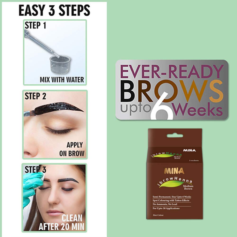 MinaiBrow being applied to hair roots for precise spot coloring benefit