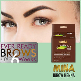 MinaiBrow product on shelf with plants emphasizing botanical origin