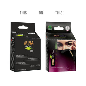 MinaiBrow powder texture close-up highlighting natural ingredients