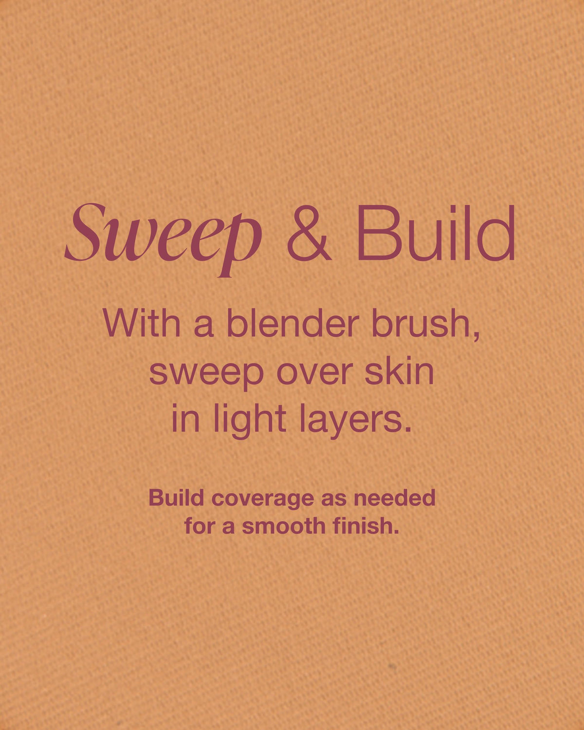 Mineral Fusion application with brush showing easy buildable coverage benefit