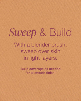 Mineral Fusion application with brush showing easy buildable coverage benefit