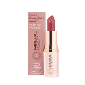 Mineral Fusion front packaging showing cranberry shade and clean-beauty benefit