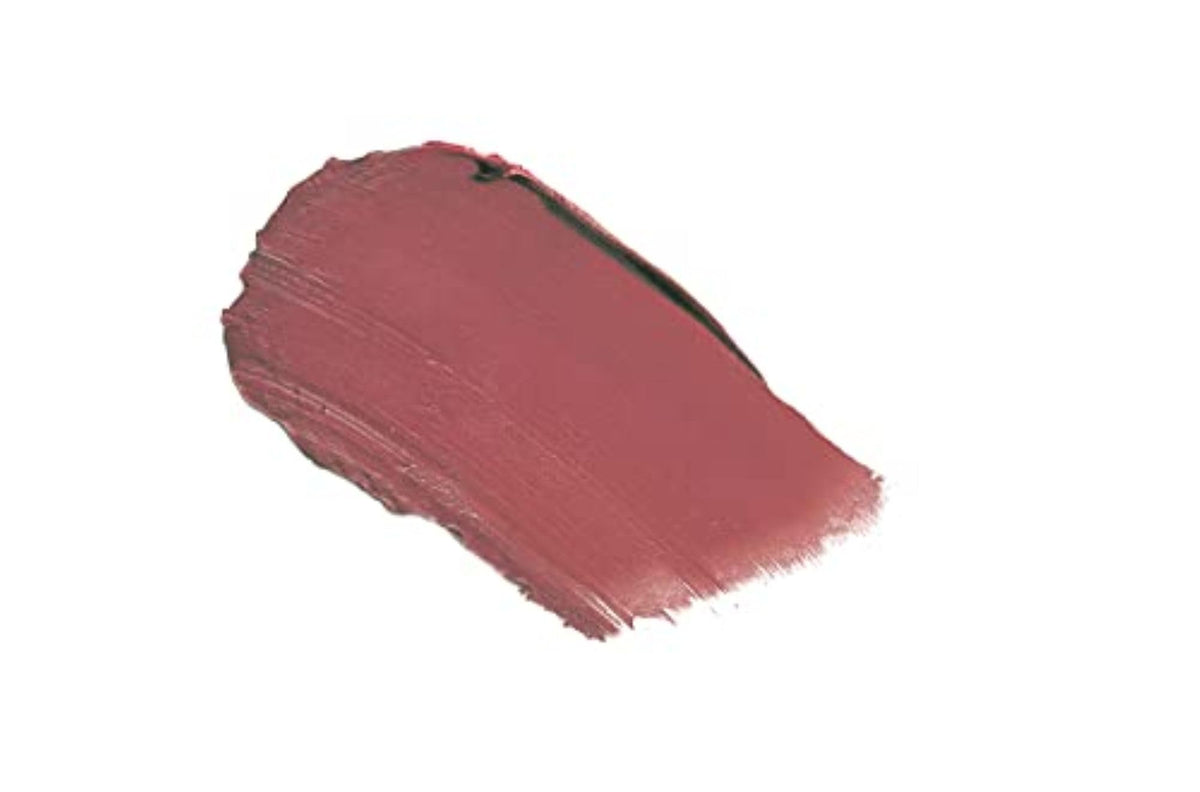 Mineral Fusion lip application on model showing cranberry color and long-wear look