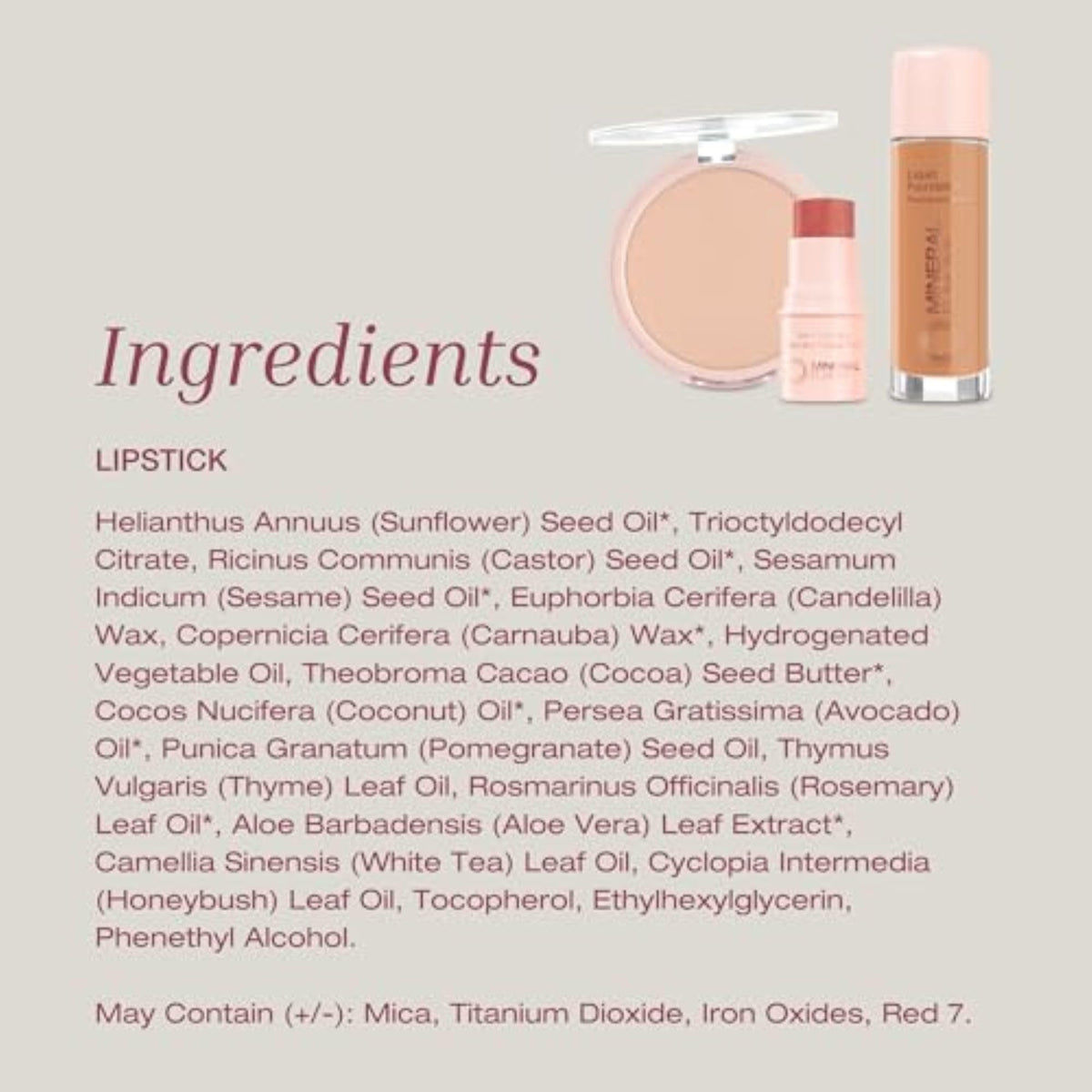 Mineral Fusion next to coin showing 0.137 oz size for travel-friendly benefit