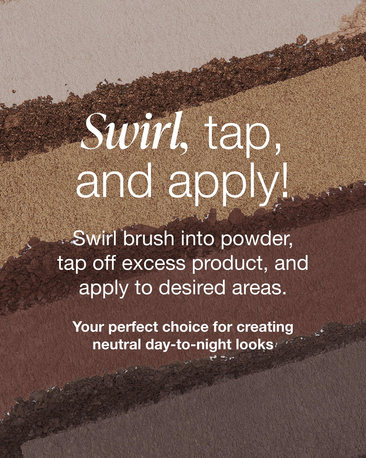 Mineral Fusion brush picking up Coffee Break shadow showing easy pickup and minimal fallout