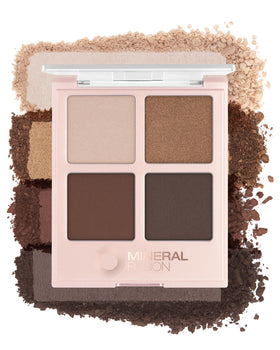 Mineral Fusion front packaging of Coffee Break palette showing compact case and logo