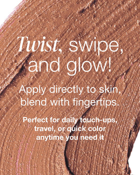 Mineral Fusion swipe on lips showing moisturizing tint and subtle luminous sheen
