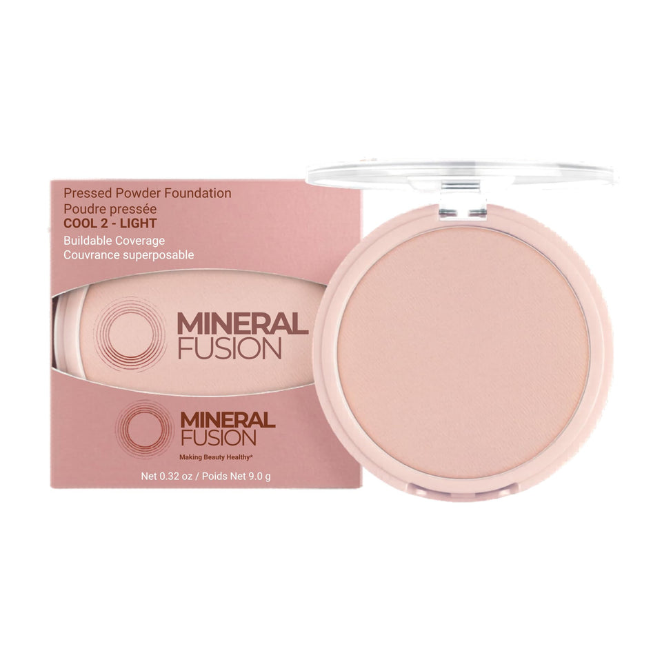 Mineral Fusion compact front showing Cool 2 shade and portable design benefit