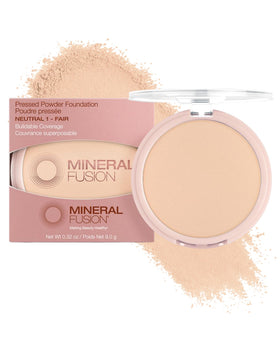 Mineral Fusion compact front view showing neutral 1 shade and portability benefit