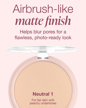 Mineral Fusion compact open with brush illustrating easy on-the-go touch-up benefit