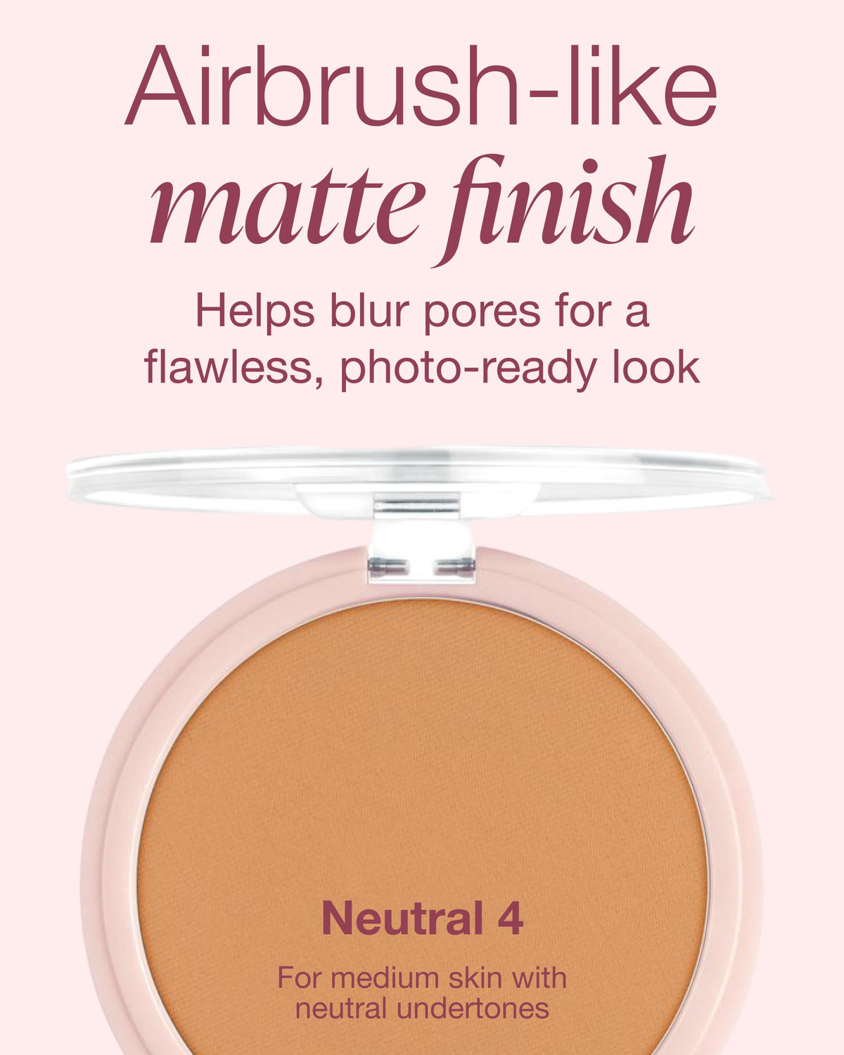 Mineral Fusion compact open with mirror demonstrating travel-ready convenience