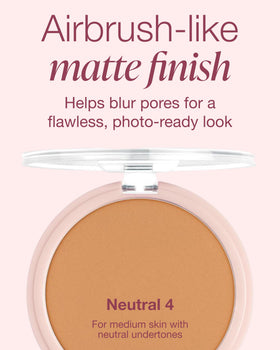 Mineral Fusion compact open with mirror demonstrating travel-ready convenience
