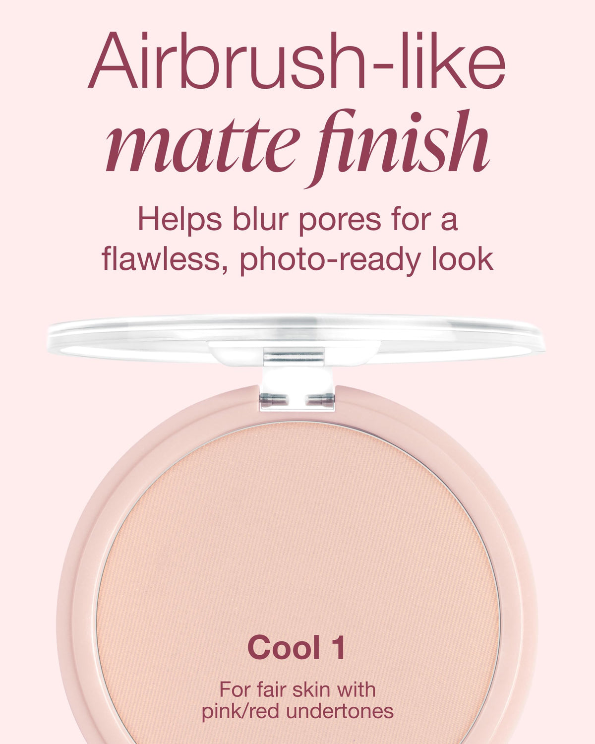 Mineral Fusion brush applying powder to cheek for even coverage and shine control
