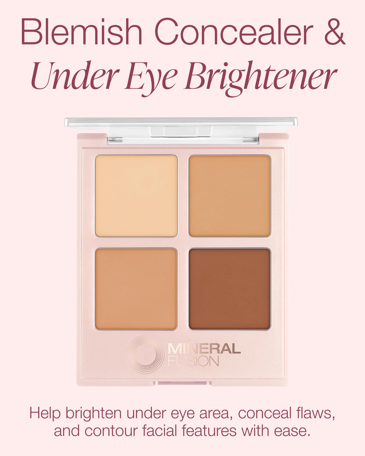 Mineral Fusion creamy concealer texture close-up showing smooth, blendable formula