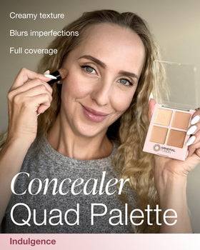 Mineral Fusion creamy concealer texture close-up demonstrating smooth blendability