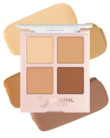Mineral Fusion front view of closed Decadence palette showing compact design and portability