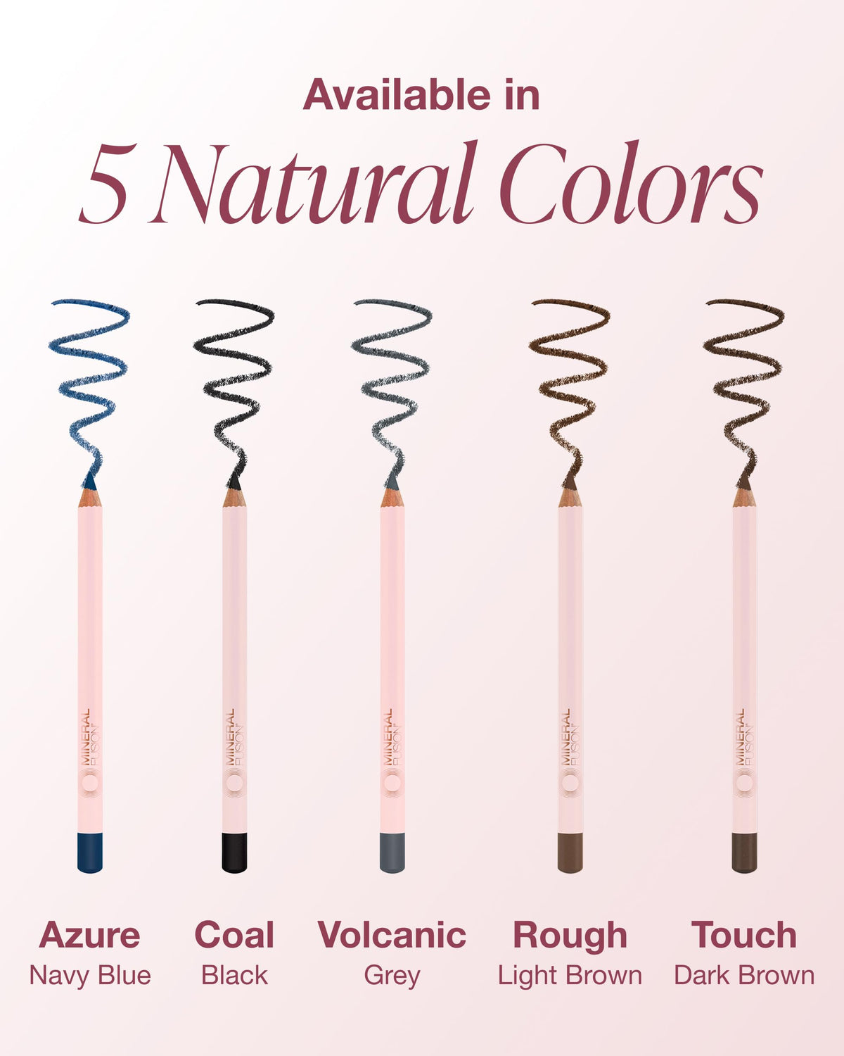 Mineral Fusion eyeliner used to create a smoky eye showing blendable finish