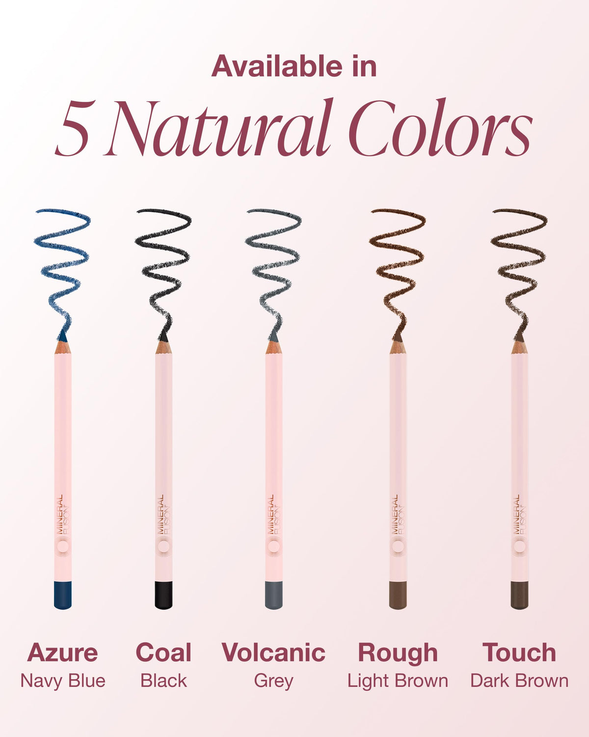 Mineral Fusion eye pencil drawn smoky eye look showing buildable definition