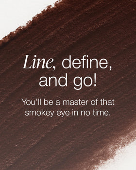 Mineral Fusion eye pencil next to eyeshadow palette for coordinated color benefit