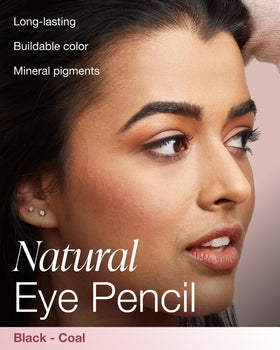 Mineral Fusion eye pencil tip close-up revealing smooth applicator benefit