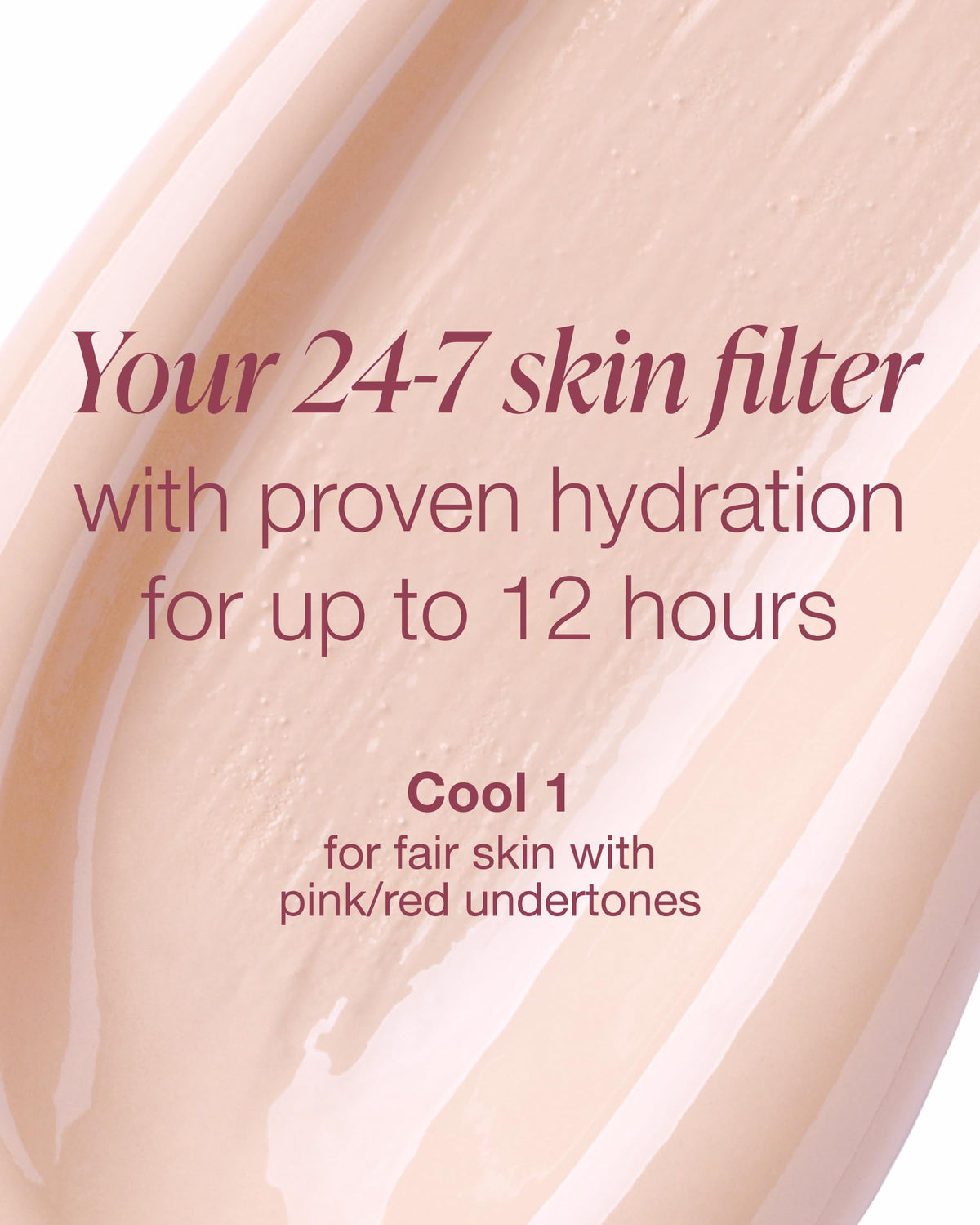 Mineral Fusion foundation texture swatch on arm illustrating lightweight blendability and coverage