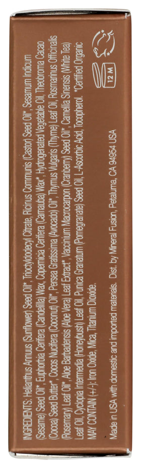 Mineral Fusion packaging label close-up showing ingredient transparency and clear products benefit