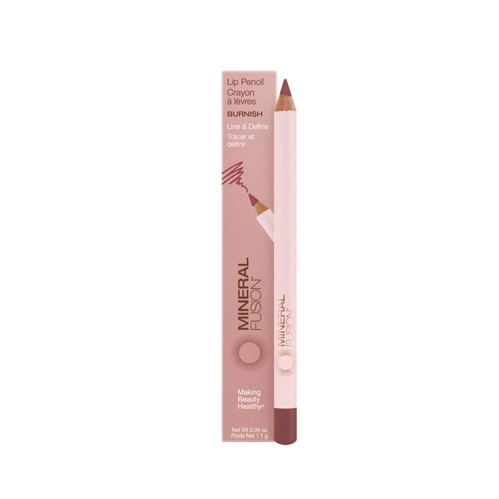 Mineral Fusion front packaging showing Burnish pencil, clear product identity and benefit