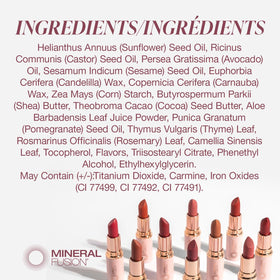 Mineral Fusion swatch on arm demonstrating Kir Royale color payoff and blendable finish