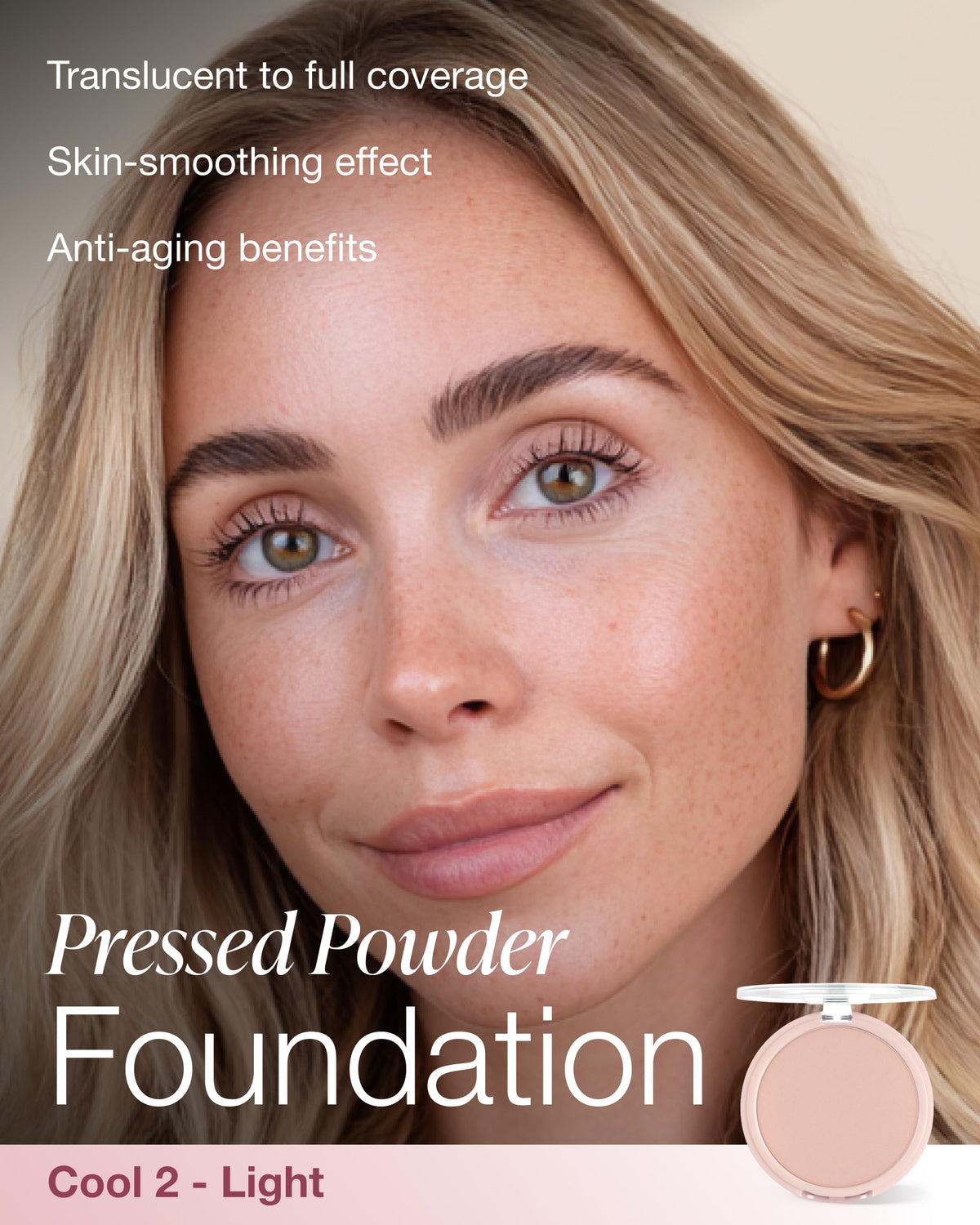 Mineral Fusion open compact showing smooth powder surface for even coverage benefit