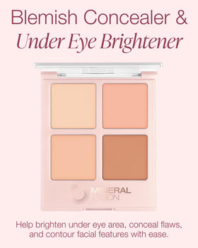 Mineral Fusion palette open with brush ready for precise application and touch-ups