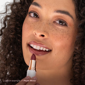Mineral Fusion open lipstick bullet close-up highlighting smooth glide benefit